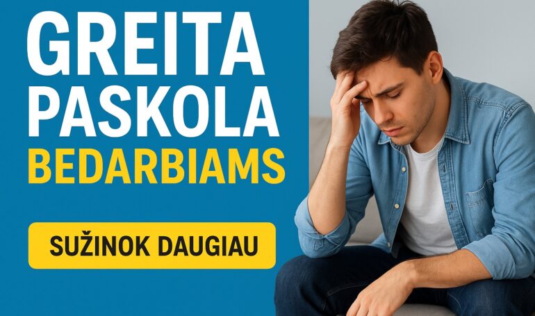 Greita paskola bedarbiams