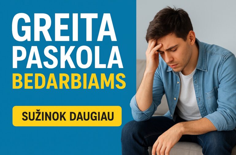 Greita paskola bedarbiams